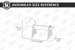 Animal Tape Dispenser Laser Cut | Desktop Tape Holder | Bear Product Image 2
