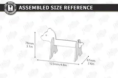 Animal Tape Dispenser Laser Cut | Desktop Tape Holder | Bear Product Image 2