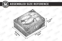 Mystical Box Laser Cut | Gothic Design | Hidden Key Box |CNC Product Image 2
