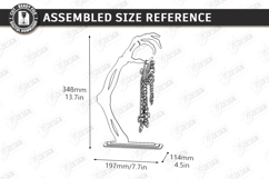Halloween Funny Wiggly Décor Laser Cut | Hanging Mummy SVG Product Image 2