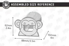 Wooden Animal Montessori Game Laser Cut | Monkey and Bananas Product Image 2