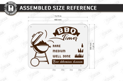 Wall BBQ Timer Signs with Utensil Holders Laser Cut | CNC Product Image 2