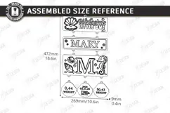 Baby Birth Announcement Sign Laser Cut | New Born Name Plate Product Image 2