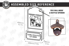 Beer Bottle Opener Laser Cut Bundle |Home Bar| Bar Tool SVG Product Image 15