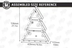 Christmas Tree Shelf Laser Cut | Christmas Tiered Tray | CNC Product Image 2