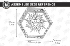 Dice Tray Laser Cut | Fantasy Design | RPG Accessories | CNC Product Image 2