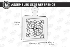 Tile Pattern Coasters Laser Cut Bundle | Kitchen Decor | CNC Product Image 5