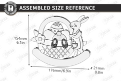 Easter Bunny Rocker Laser Cut | Standing Rabbit Table Decor Product Image 3