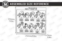 Family Easter Signs Laser Cut| Our Peeps Bunny Welcome Stand Product Image 8