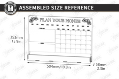 Acrylic Wall Planner Laser Cut Bundle| Family Calendar | CNC Product Image 14