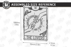 Tarot Card Coaster Laser Cut | Celestial Coaster | Mystical Product Image 2