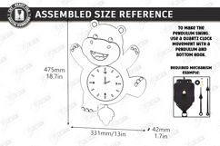 Pendulum Wall Clock Laser Cut Bundle | 3D Layered Clock SVG Product Image 16