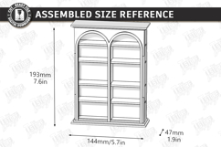 Miniature Bookshelves Laser Cut | Mini Bookcase SVG | CNC Product Image 2