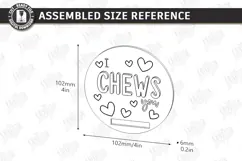 Valentine’s Day Bracelet Card Laser Cut|Slap Bracelet Holder Product Image 2