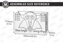Desk Organizer Laser Cut | Kids Pencil Holder Designs | CNC Product Image 2