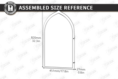 Stained Glass Wall Art Laser Cut Bundle | Arch Window Frames Product Image 7