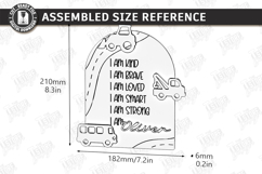 Daily Affirmations for Kids Laser Cut | Motivational SVG Product Image 2