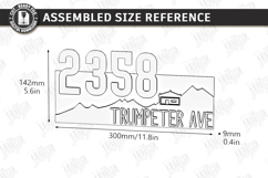Modern House Number - Address Sign SVG Layered Laser Cut Product Image 3
