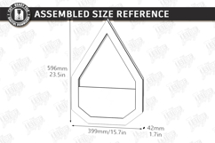 Modern Wall Planter Laser Cut | Geometric Vase | Home Decor Product Image 2