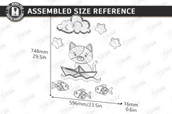 Nursery Luminous Wall Décor Laser Cut Bundle | Night Light Product Image 14