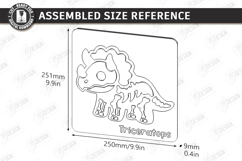 Dinosaur Skeleton Puzzle Laser Cut | Montessori Toy SVG |CNC Product Image 2