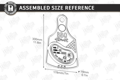 Funny BBQ Timer Laser Cut | Grilling Rules Wall Sign SVG Product Image 2