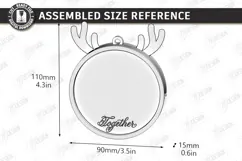 Personalized Christmas Family Hanging Ornament Laser Cut SVG Product Image 2