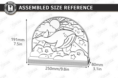 Kids Night Light Stand Laser Cut | 3D Bedroom Table Lamp SVG Product Image 2