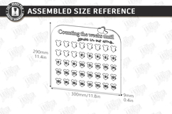 Pregnancy Countdown Milestone Board Laser Cut|Counting Weeks Product Image 2