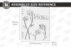 Mother's Day Greeting Card Laser Cut | 3D Floral Cards SVG Product Image 2