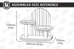 Tabletop Organizer Laser Cut | Tiered Tray | Jewelry Stand Product Image 2