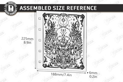 Wooden Mystical Notebook Cover Laser Cut | Book Cover | CNC Product Image 2