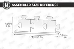 Family Puzzle Photo Frame Laser Cut | Modern Picture Frame Product Image 5