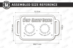 Easter Bunny Treat Trays Laser Cut Bundle | Serving Tray SVG Product Image 14