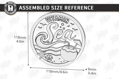 Coastal Beach Tiered Trays Laser Cut Bundle | Sea and Ocean Product Image 4