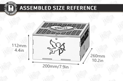 Flowers and Chocolate Box Laser Cut | Mother's Day Gift Idea Product Image 2