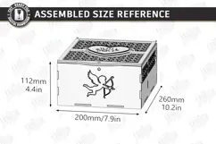 Flowers and Chocolate Box Laser Cut | Mother's Day Gift Idea Product Image 2