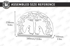 Easter Candle Holder Laser Cut Bundle | He Is Risen Sign SVG Product Image 24