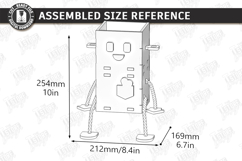 Wooden Planter Dolls Laser Cut | Robot Planter | Cute Plant Product Image 2