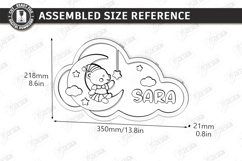 Personalized Cloud Night Light Laser Cut | Kids Name Signs Product Image 14