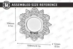 Wooden Christmas Photo Frame Ornament Laser Cut | Holidays Product Image 2