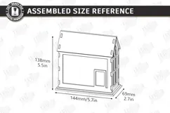 3D Lantern House Laser Cut | Wood and Acrylic Night Light Product Image 2