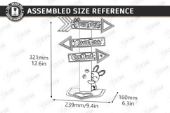 Easter Egg Hunt Sign Laser Cut | Outdoor Easter Sign Stakes Product Image 2
