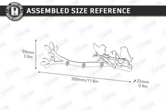 Rustic Bird Key Holder Laser Cut | Decorative Wall Hook SVG Product Image 2