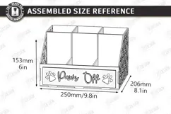 Pet Treat Organizer Laser Cut | Wooden Dog Cat Treat Station Product Image 2