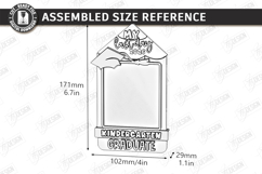 Kindergarten and School Graduation Photo Frame Laser Cut Product Image 2