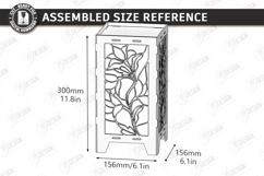 Stained Glass Floor Lamp Laser Cut | 3D Night Light | CNC Product Image 2