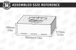 Baby Keepsake Memory Box Laser Cut | Wooden Storage Box SVG Product Image 2