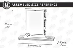 Candle Holder with Vase and Photo Frame Laser Cut |Engraving Product Image 2
