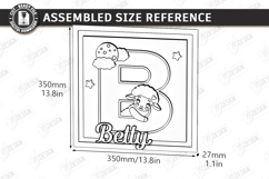 Nursery Name Signs Alphabet Laser Cut Bundle | Monogram SVG Product Image 30